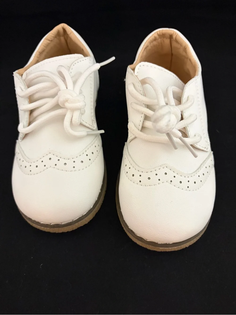 Meckior Boy's Pristine White Toddler Dress Shoes Size 28 or U.S. 11 Like New